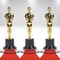 Hollywood Academy Award Gold Trophy 3Pk Vip Party Favor Novelty 6 Inch Awards